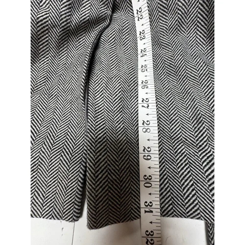 Banana Republic Olivia Palermo Herringbone Cape Jacket XS Petite Belted Wool - Picture 9 of 9